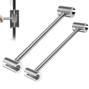 Alloy Steel Metric Double Open End Seam Adjustment Tool Solid Hinge Wrench Fireproof Anti-Theft Door Auxiliary Installation <b>Gap</b> - Product Image 1