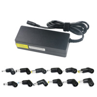 Chargeur universel pour ordinateur portable Anthy 90W, adaptateur de voyage avec 8 à 12 embouts, certifié CE FCC ROHS pour HP/Dell/Asus/Acer/Samsung/
