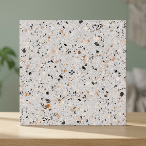 Terazzo กระเบื้องคอนกรีตสีขาวแนวชนบท30x30ซม. ดีไซน์พื้นห้องน้ำพอร์ซเลน - Product Image 1