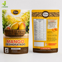 Op maat gedrukte, voedselveilige, hersluitbare ziplock plastic aluminiumfolie stand-up pouch doypack verpakkingen voor gedroogd fruit