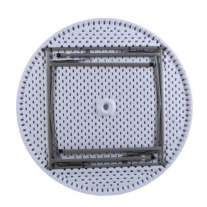 <span class=keywords><strong>Tavolo</strong></span> da pranzo in plastica rotonda pieghevole da 8 posti bianco da pranzo per Picnic da <span class=keywords><strong>150</strong></span> cm di diametro - Product Image 5