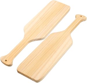Paleta de madera sin terminar <span class=keywords><strong>con</strong></span> diseño Art Deco para Fraternity Paddle Craft - Product Image 1
