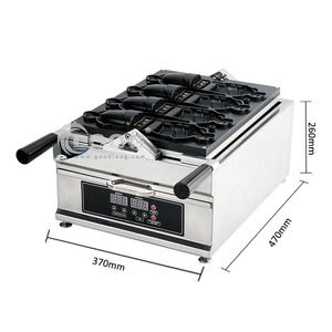 Phong Cách Mới Điện Cá Ice Cream Cone Taiyaki <span class=keywords><strong>Waffle</strong></span> Máy Làm Thương Mại Taiyaki Xuất Bánh Quế Với Hoán Đổi Cho Nhau Tấm - Product Image 6