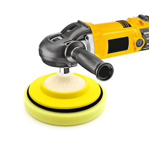 Almohadilla de pulido de espuma de esponja de coche amarillo 7 "180mm gancho y bucle Auto Car Detailing Ro Buffer herramientas con almohadilla de respaldo - Product Image 5