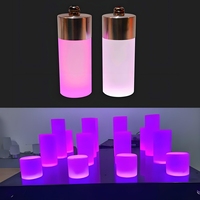 Colonne lumineuse LED à pixels RVB Epistar 5050 LEDs programmable 50/100/150mm 9/12 LEDs CRI80 pour KTV discothèques corps en aluminium