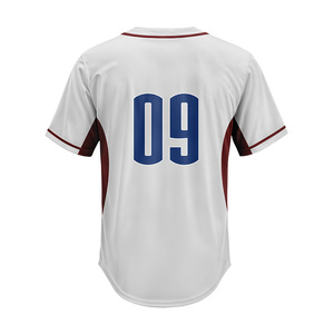 Camiseta de Béisbol con Botones y Bloques de Color Estilo Hip Hop, de Secado Rápido, Tejido de Poliéster Transpirable, Impresión por Sublimación Completa, Ropa Deportiva Personalizada para Equipos - Product Image 4