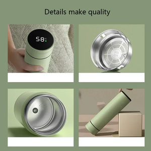 High-Quality 316 <b>Stainless</b> <b>Steel</b> Smart Thermos Insulated Tea and Water Separation <b>Cup</b> for Men Women Best Christmas Gift - Product Image 4