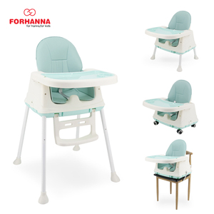 <span class=keywords><strong>Chaise</strong></span> haute pour bébé pliable et réglable 4 en 1, moderne, portable, en plastique, avec fonction d'appoint pour la cuisine et le salon - Product Image 2