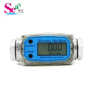 DN25 1 ''Inch Hoge Precisie Elektronische Brandstof Olie Meter Aluminium Display Sensor Voor Chemische Gas Water Kerosine Benzine & alcohol