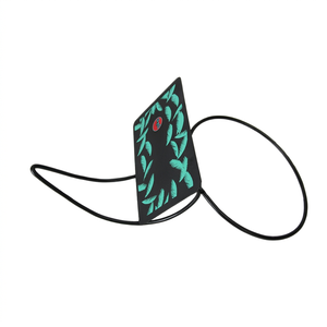 Bacardi Novelty Non-Slip Cocktail <b>Straw</b> with Leaf Pattern Reusable Plastic Bar Accessory - Product Image 1