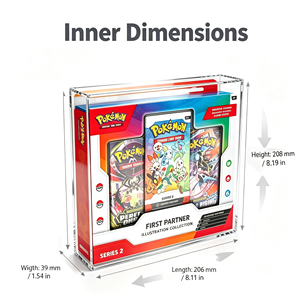 Protection UV à 99 %, Poke TCG First Partner Illustration Collection S1, boîte <span class=keywords><strong>de</strong></span> présentation en acrylique avec couvercle magnétique robuste - Product Image 2