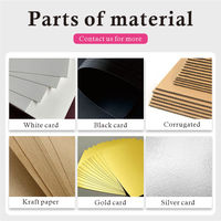 Boîtes rectangulaires en carton haut de gamme, ensemble de boîtes en papier d'emballage cosmétique ou médical, blanc, pour montage vertical et réaliste, 12 pièces