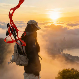 Qiwang Hiking Pole <b>Ribbon</b> 4Cm X 22M <b>Red</b> For Summit Photography Outdoor Use - Product Image 3
