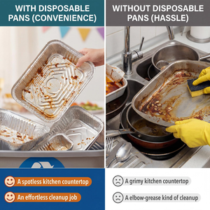 Wholesale Factory Price Eco-Friendly Oven Safe Disposable Aluminum Pan Plastic Lid Food Grade <b>Foil</b> <b>Containers</b> Food Packaging - Product Image 5