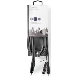 Câble audio stéréo 3,5 mm mâle vers 2x RCA mâle 3 m - Product Image 3