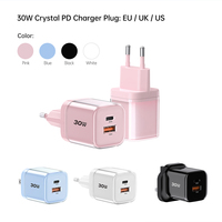 Chargeurs USB Type-C rapides pour téléphone et tablette Tommox Colorful 30W, vente en gros, chargeurs muraux USB C pour iPad iPhone