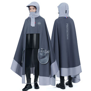 <span class=keywords><strong>Cape</strong></span> <span class=keywords><strong>de</strong></span> <span class=keywords><strong>pluie</strong></span> pongé en polyester haute visibilité imperméable pour vélo électrique Logo personnalisé Poncho Imperméable - Product Image 1