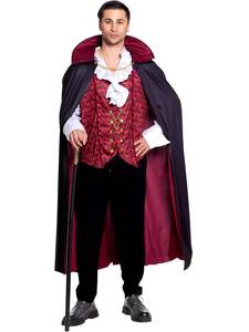 Conjunto de disfraz de vampiro héroe para hombre de Halloween, incluye traje, pantalones y camiseta, ideal para fiestas de disfraces y escenarios. - Product Image 1