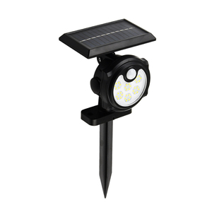 Lampe murale solaire extérieure étanche avec détecteur de mouvement IP65 pour jardin, allée, cour, éclairage de rue, style à brancher - Product Image 1