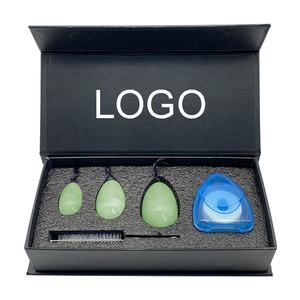 3 In 1 naturale di giada Yoni uova vaginali palline verdi vaginali di Kegel uova di giada vaginali palle di giada che stringono palle di giada uova di Yoni per le donne - Product Image 2