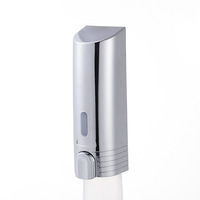 Distributeur de savon mural moderne double en plastique ABS 300 ml pour désinfectant liquide pour les mains, idéal pour salle de bain et hôpital