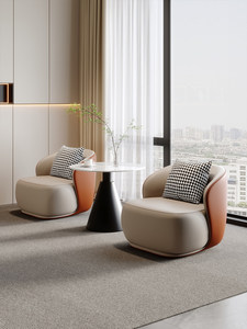 Set di Divano <span class=keywords><strong>e</strong></span> Poltrone Singole per Lounge d'Hotel, Design Minimalista Moderno, Lusso Leggero, Arredamento Commerciale Personalizzabile - Product Image 4