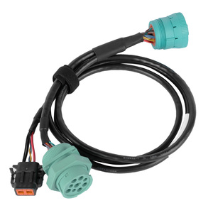 Custom OBD2 OBDII <span class=keywords><strong>OBD</strong></span> 16pin 24V Conector Cable de arnés de diagnóstico negro para lector de código - Product Image 5