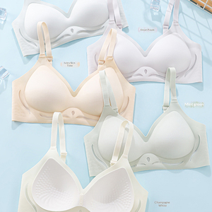 Soutien-gorge sans couture sans armatures pour femme, fin, perforé, respirant, à bonnets souples et très élastiques, idéal pour adolescentes, usage quotidien et loisirs, prêt à être expédié - Product Image 2