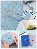 Ensemble cadeau de voyage d'affaires avec porte-passeport en cuir PU, carnet, étiquette de bagage et stylo, cadeau d'entreprise personnalisé avec logo
