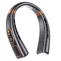 Ventilateur de cou portable populaire, climatiseur de cou domestique, 5 vitesses, rechargeable, avec boîte couleur, ventilateur rafraîchissant