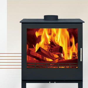 Stufa a Legna Eco-Design 10kW, Caminetto Moderno ad Alta Efficienza per Riscaldamento di Soggiorni Open Space - Product Image 5