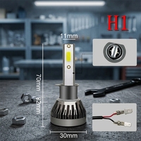 Ampoules de phares LED en gros d'usine ultra lumineuses H4 H7 H1 H3 9005 9006 H8 H16 H13 9004 9007