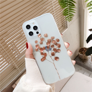 Cover per <span class=keywords><strong>iPhone</strong></span> 14/14 Pro Max di Lusso con Design a Foglia Dorata, Trasparente e Antiurto, Vendita all'Ingrosso - Product Image 3