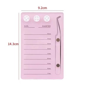 Acrylic Eyelash <b>Extension</b> Tile Portable Magnetic Tweezers Board <b>Lash</b> Grafting Plate Private Label - Product Image 6