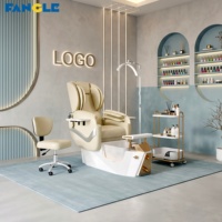 Fauteuil de massage pour les pieds multifonctionnel de luxe, fauteuil de pédicure et de manucure personnalisé pour salon de beauté, fauteuil de pédicure électrique inclinable