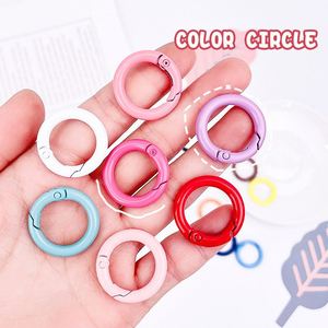DIY Accessory Metal Colorful Split <b>Spring</b> Ring 20mm 25mm 27mm 33mm 40mm Split Ring - Product Image 3