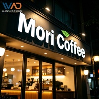 Letreros de construcción al aire libre personalizados Señalización de logotipo 3D de pared con tablero de nombre de iluminación LED para empresas y hospitales