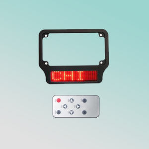 16.5X8.5cm 7X23pixel USA <span class=keywords><strong>Plaque</strong></span> de voiture LED éclairée pour <span class=keywords><strong>moto</strong></span> Cadre de licence LED avec télécommande - Product Image 4