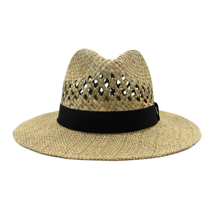 fashion sea grass hat handmade hollow