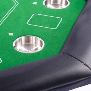 Meja Poker Texas Hold Em Lipat untuk 8 Orang, Dirancang Khusus untuk Ruang Kartu dan Poker, Praktis - Product Image 1