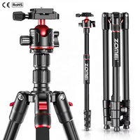 Trépied monopode professionnel ZOMEI Q173 en alliage d'aluminium avec bouton de verrouillage, design portable, capacité de charge de 5 kg pour appareil photo reflex numérique, projecteur, photographie
