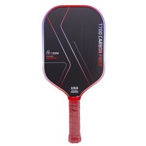 Raquette de pickleball portable T700 de haute qualité en polypropylène, noyau en nid d'abeille approuvé USAPA, fibre de carbone, équipement pour tous les âges - Product Image 1