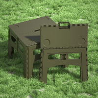 Table de camping ultralégère pour la maison et l'extérieur Table pliante en plastique portable pour pique-nique Table pliante d'extérieur avec poignée de transport