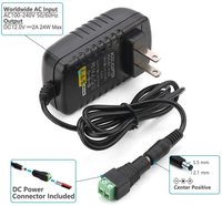 12 Volt 2A Power Adapter Supply AC to DC 2.1mm X 5.5mm Plug 12v 2 Amp Power Supply