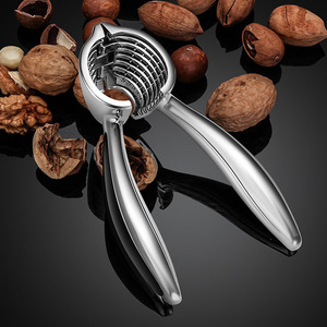 Zinc Alloy Walnut Cracker Automatic Spring Loaded Serrated Nut Opener Pecan Shell Crusher - Product Image 1