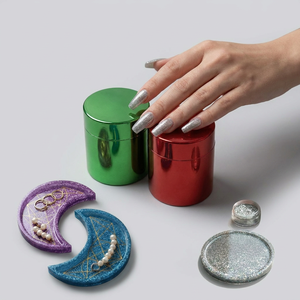 Kit de pigmentos de purpurina de colores alegres y divertidos LEQU, azul, morado y rosa para manualidades con resina y creación de adornos. - Product Image 2