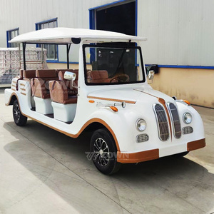 High-quality Electric Vintage Sightseeing Car with 4KW Motor 5/<b>8</b>/11/14 Seats 30Km/h Max Speed-Diecast Model for Sale - Product Image 2