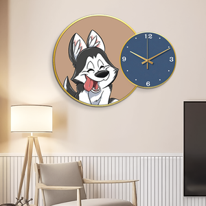 Design moderno <span class=keywords><strong>orologio</strong></span> da parete a doppia faccia <span class=keywords><strong>con</strong></span> <span class=keywords><strong>gatto</strong></span> cane modello adorabile ago Display per soggiorno e Baby Shower regalo di compleanno - Product Image 5