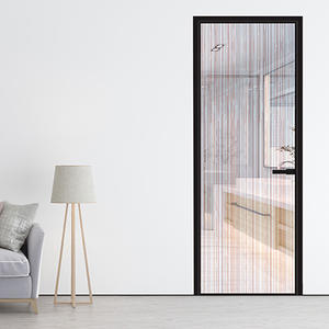 Porte per ufficio con <span class=keywords><strong>specchio</strong></span> <span class=keywords><strong>a</strong></span> <span class=keywords><strong>battente</strong></span> HDSAFE Design anteriore in alluminio con porte d'ingresso in vetro trasparente <span class=keywords><strong>porta</strong></span> <span class=keywords><strong>a</strong></span> <span class=keywords><strong>battente</strong></span> semplice in alluminio 2020 moderna - Product Image 2