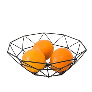 Fruit Stand Vegetables Serving Bowls Basket Holder for Kitchen Counter Iron Wire Modern Stylish Rack for Banana,Fresh Veggie